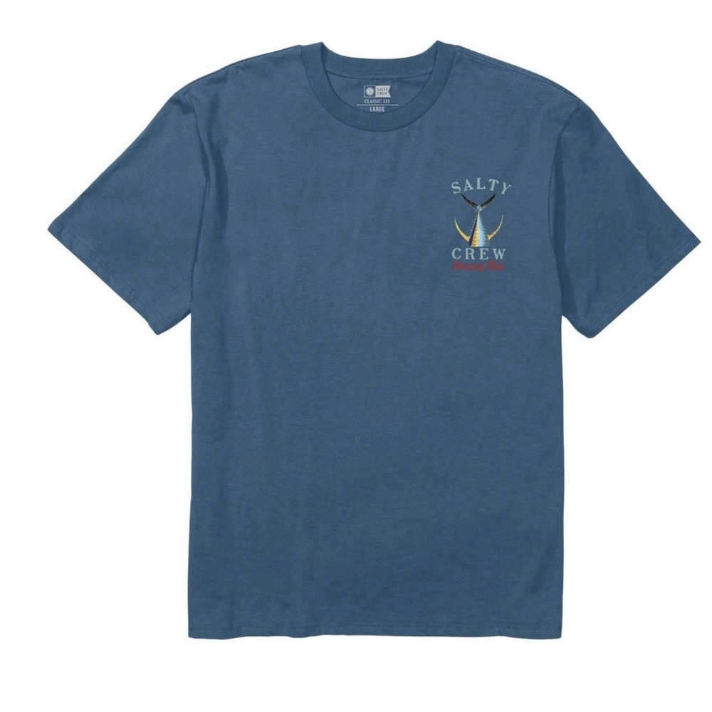 Salty Crew Tailed Classic Short Sleeve Tee Men's Shirt, Cast Blue, Medium